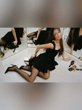 Authentic Mirror Palais The Ingénue Dress in Black